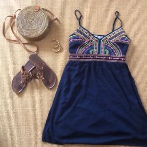 Boho Flying Tomato navy slip dress